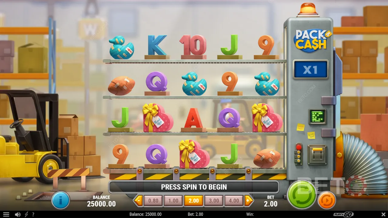 Un esempio di gameplay di Pack & Cash