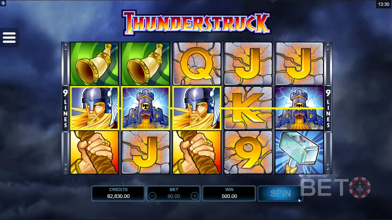 Esempio di gameplay di Thunderstruck