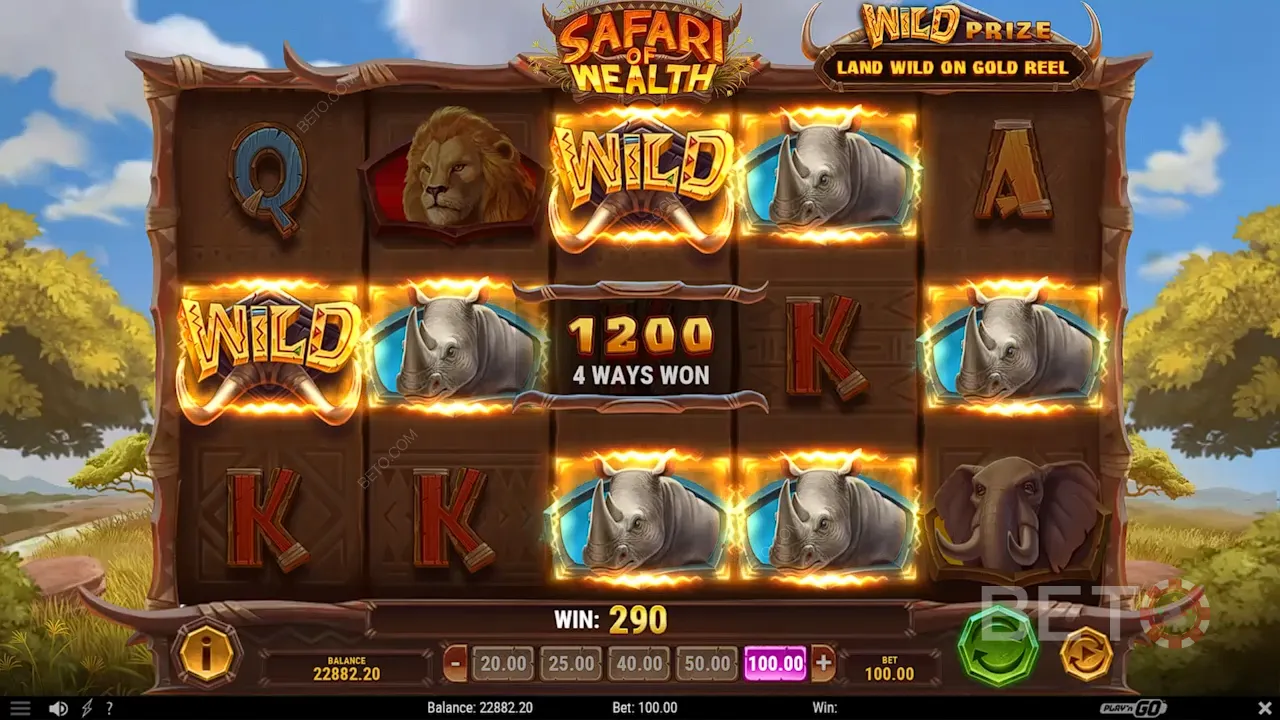 Gioco della slot Safari of Wealth